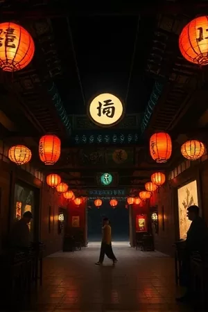 日剧《东京塔下的约定》封面，黄昏时分铁塔与两个人的剪影